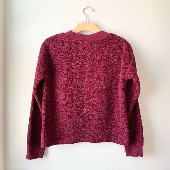 Harry Potter Hogwarts Embroidered Maroon Fleece Pullover - Picture 3 of 6